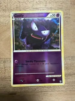 Pokemon TCG Gastly 63/102 Reverse Holo Pokemon Triumphant Near Mint LP - Image 1