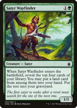 Satyr Wayfinder - Medium Play MTG Commander Anthology - Image 1