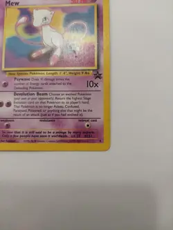 Mew 2000 Pokemon Black Star Promo #8 Moderately PLAYED Non Holo - Image 4