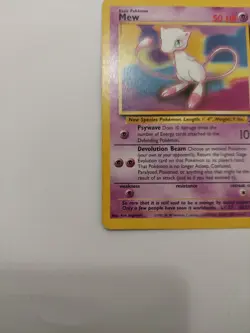Mew 2000 Pokemon Black Star Promo #8 Moderately PLAYED Non Holo - Image 5