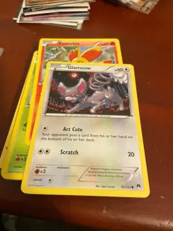 Glameow 93/122 Pokemon XY - BREAKpoint Common NM - Image 1