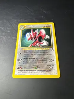 Pokemon Scizor Neo Black Star Promo #33 WOTC Vintage LP - Image 2