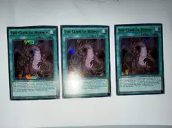 Yu-Gi-Oh the Claw of Hermos DRL3-EN067 Ultra Rare 1st Edition X3 - Image 1