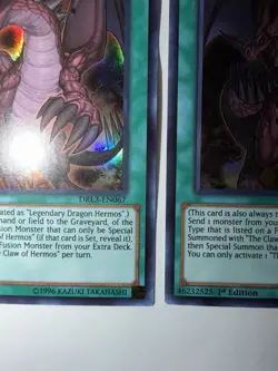 Yu-Gi-Oh the Claw of Hermos DRL3-EN067 Ultra Rare 1st Edition X3 - Image 3