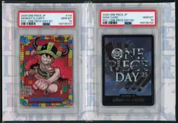 2025 ONE PIECE PREMIUM COLLECTION ONE PIECE DAY '25 SET LUFFY AND DON!! PSA 10 - Image 1