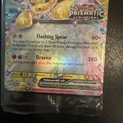 Jolteon ex Prismatic Evolutions Stamp Sealed Promo 030/131 Surprise Box Pokemon - Image 3