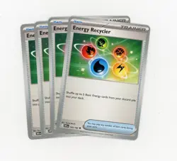 4x Playset Energy Recycler 164/182 x4 SV10: Destined Rivals (DRI) Pokemon TCG NM - Image 1