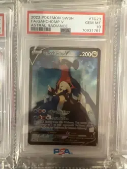 2022 Pokemon Sword & Shield Astral Radiance #TG23 Full Art Garchomp V PSA 10 - Image 1