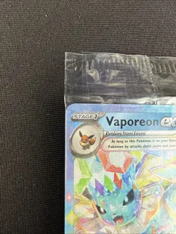 Vaporeon 2025 Pokemon PRE EN Prismatic Evolutions #023 ex Sealed Packs - Image 2