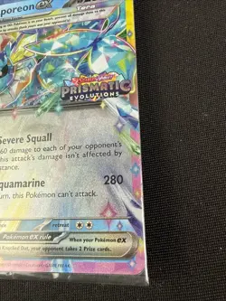 Vaporeon 2025 Pokemon PRE EN Prismatic Evolutions #023 ex Sealed Packs - Image 4