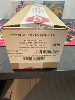 Pokemon TCG: Phantasmal Flames BOOSTER BOX SEALED CASE ME02 - QTY - Image 1