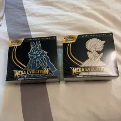Pokemon TCG Mega Evolutions ETB Lucario And Gardevoir English Sealed Set - Image 1