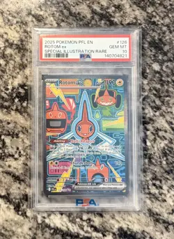 Rotom ex #126 PSA 10 GEM MINT 2025 Pokemon PFL Special Illustration Rare SIR - Image 1
