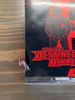 Pokemon Destined Rivals Elite Trainer Box Brand New Factory Sealed (SEAL TEAR) - Image 2