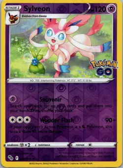 Sylveon 035/078 Holo Rare Pokemon GO Pokemon Holo Near Mint - Image 1