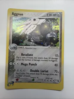2003 Pokemon EX Ruby & Sapphire Aggron Holo Rare #1/109 - Image 1