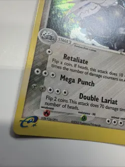 2003 Pokemon EX Ruby & Sapphire Aggron Holo Rare #1/109 - Image 2