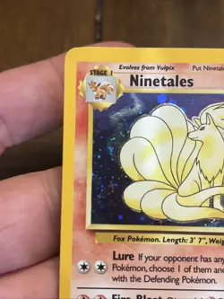 Pokemon TCG Ninetales 13/130 Base Set 2 Holo Rare Vintage Old School WOTC Wizard - Image 2