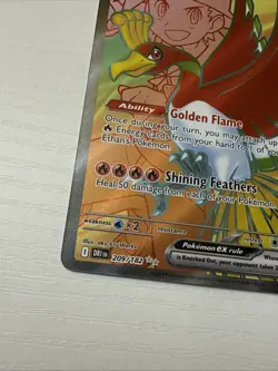 Pokemon Ethan's Ho-Oh EX Ultra Rare 209/182 Sv10 Destined Rivals Holo - Image 2