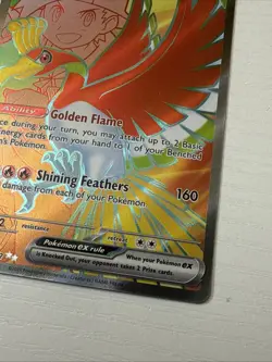 Pokemon Ethan's Ho-Oh EX Ultra Rare 209/182 Sv10 Destined Rivals Holo - Image 3