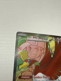 Pokemon Ethan's Ho-Oh EX Ultra Rare 209/182 Sv10 Destined Rivals Holo - Image 5