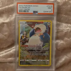 Pokemon Snorlax TG10/TG30 Lost Origin Trainer Gallery Ultra Rare Holo PSA 9 - Image 1