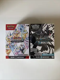 Pokemon TCG Prismatic Evolutions & Black Bolt Booster Bundle Factory Sealed - Image 1