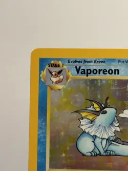 Pokemon TCG LP Vaporeon Jungle Series Holo Rare 12/64 Unlimited Vintage Pokemon - Image 3