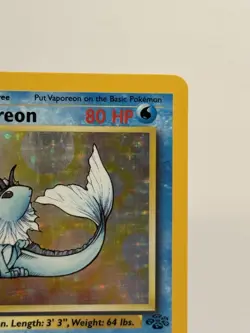 Pokemon TCG LP Vaporeon Jungle Series Holo Rare 12/64 Unlimited Vintage Pokemon - Image 4