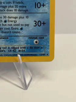 Pokemon TCG LP Vaporeon Jungle Series Holo Rare 12/64 Unlimited Vintage Pokemon - Image 5