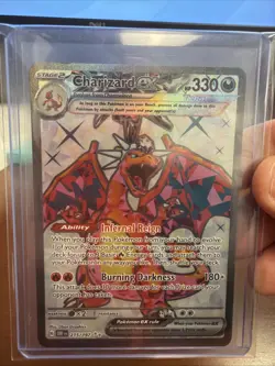 Shiny Charizard EX Promo SVP 074 Pokemon SV Paldean Fates Near Mint🤩📈 - Image 1