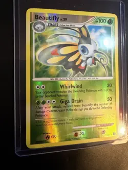 Pokemon TCG Beautifly Lv29 Reverse Holo 19/130 Diamond & Pearl NM - Image 2