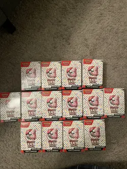 EMPTY Pokemon Scarlet & Violet 151 Booster Bundle Box Lot of 14 Empty Boxes - Image 1