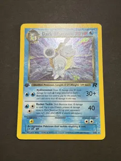 Pokemon Dark Blastoise 1st Edition Holo Rare Team Rocket 3/82 LP/NM - Image 5