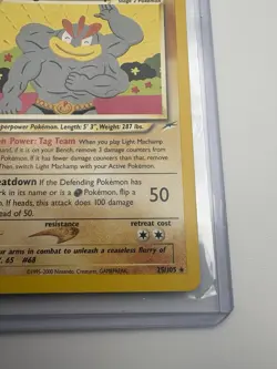 Pokemon Light Machamp 25/105 Neo Destiny Regular Rare 1st Edition 041 NM 🔥 - Image 5
