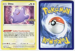 Ditto 053/078 Holo Rare Pokemon GO Pokemon Holo Near Mint - Image 1
