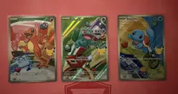 Pokemon TCG First Partner Illustration Collection Series 1 Kanto GEN 1 Starters - Image 2