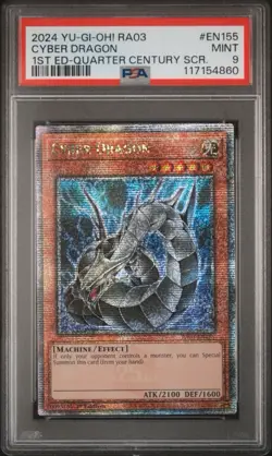 🤖 Cyber Dragon PSA 9 QCR 1st Ed Quarter Century Secret Rare 🤖 - Image 4