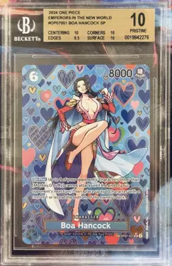 2024 One Piece Emperors In the New World OP07-051 Boa Hancock SP BGS 10 PRISTINE - Image 1