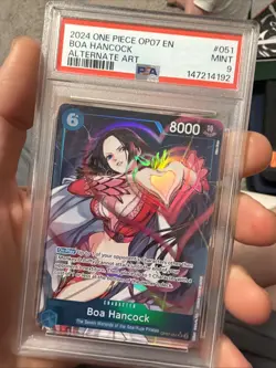Boa Hancock OP07-051 500 Years in the Future Super Rare Foil Alt Art PSA 9 2024 - Image 1