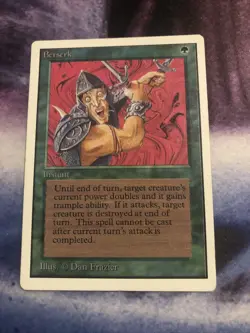 Berserk - MP - Magic the Gathering MTG Unlimited Edition Dan Frazier Commander - Image 1