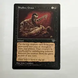 Shallow Grave - Magic the Gathering MtG - Mirage - MP - Image 1