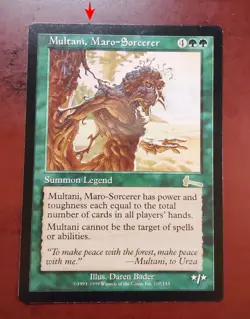 MULTANI, MARO-SORCERER x1 mtg INKED DAMAGED Urza's Legacy 1 Rare - Image 1