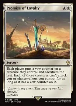 Magic The Gathering MTG PROMISE OF LOYALTY FINAL FANTASY NM Near Mint - Image 1