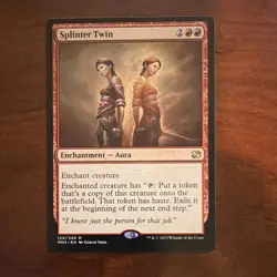 Wizards Splinter Twin Rare Enchantment Aura Modern Masters 2015 Red MTG - Image 1