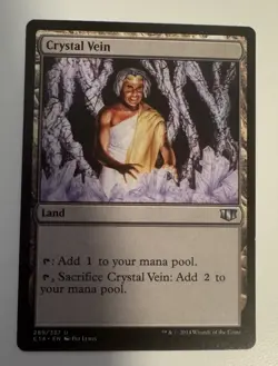 Crystal Vein Magic The Gathering Commander 2014 Light Play - Image 1