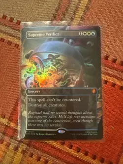Supreme Verdict Foil LP Lightly Played Magic the Gathering Promo - Image 1
