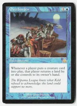 Overburden 39 Rare Prophecy Magic: The Gathering Moderately Played - Image 1