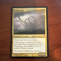 Wizards Progenitus Mythic Legendary Creature Conflux Hydra Avatar Multicolor MTG - Image 1