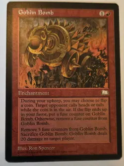 Goblin Bomb Weatherlight LP MTG Magic the Gathering - Image 1
